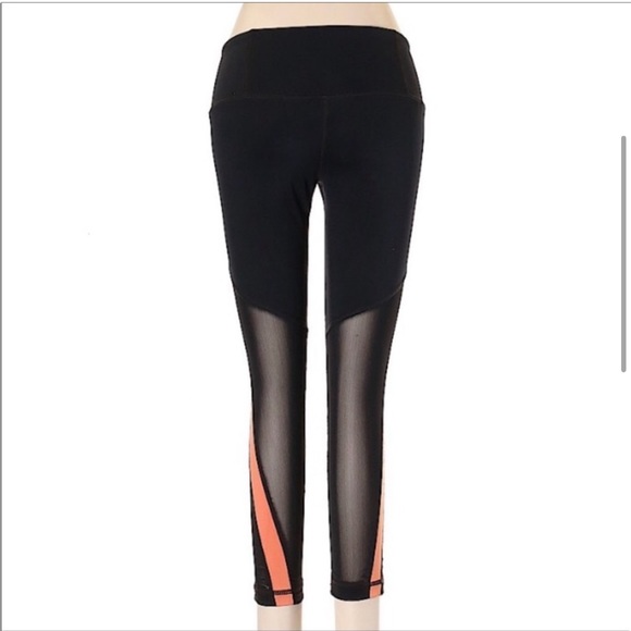 NEW • SoulCycle • Womens Colorblock Chi Crop Athletic Leggings Black Large / XL - Picture 2 of 5